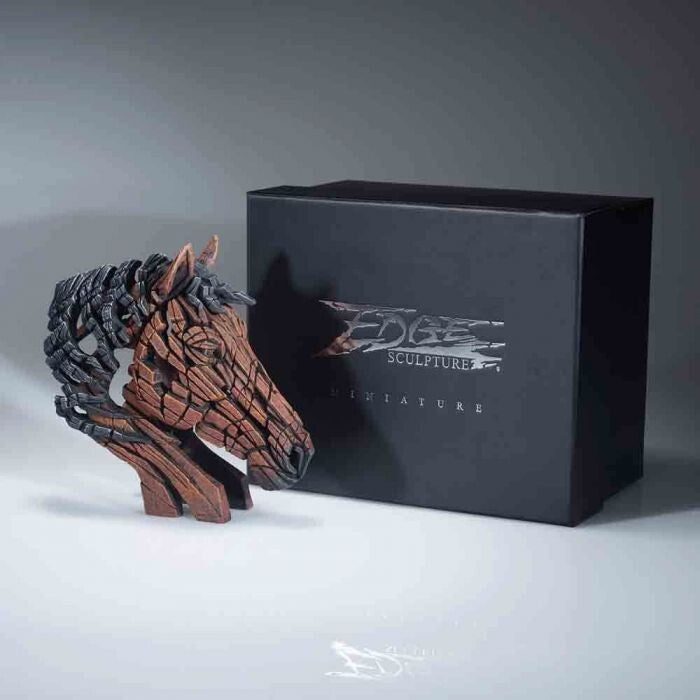 Edge - Miniature Horse Bust, Sculpture, 14.5cm