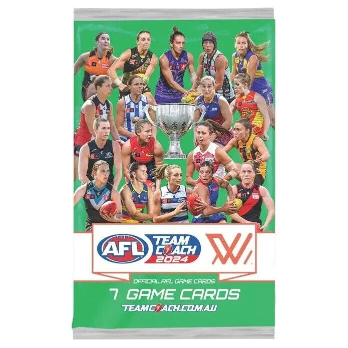 2024 AFLW Team Coach AFL Women's Trading Cards Sealed Box