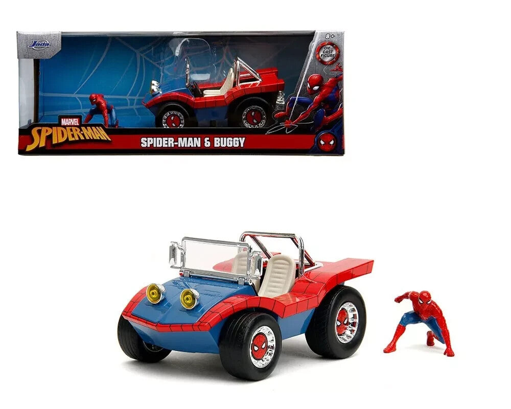 Jada 1:24 Hollywood Rides Spider Man Buggy With Spider Man Model Car