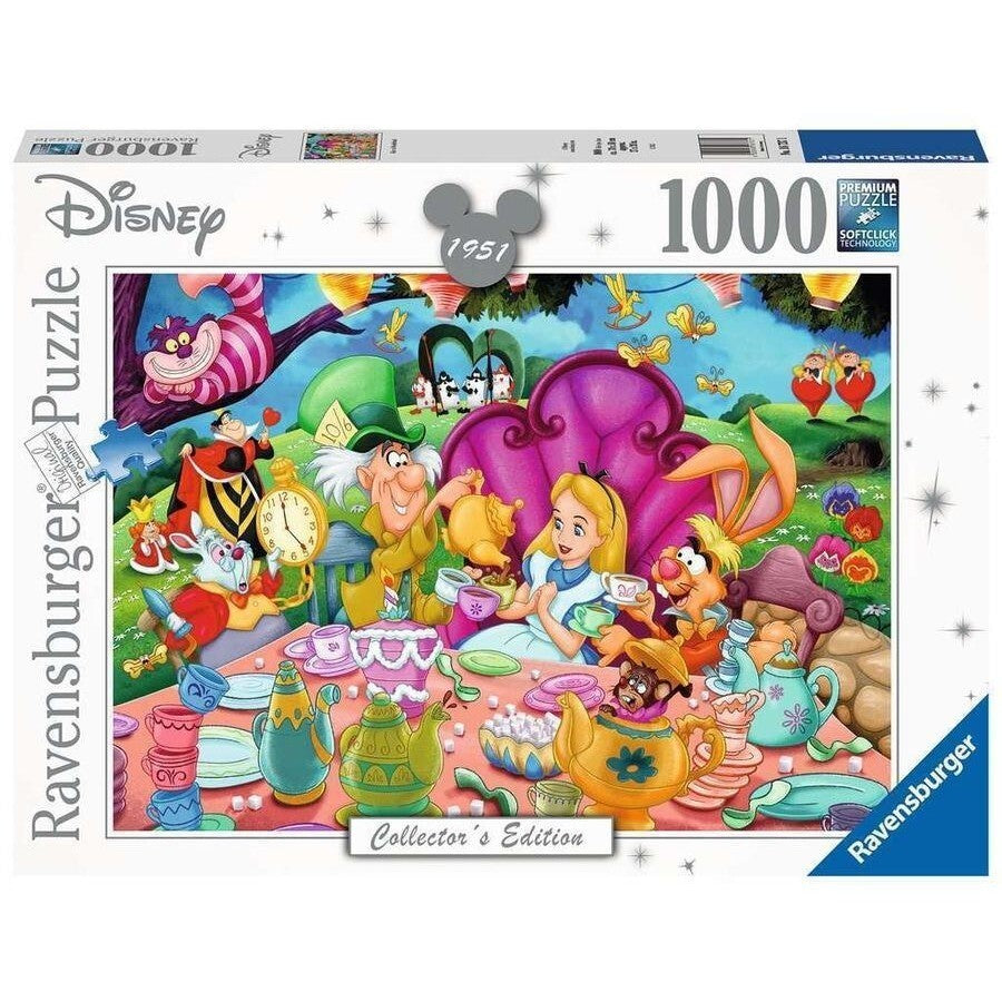 1000pc Ravensburger Disney Moments 1951 Alice Wonderland Family Jigsaw Puzzle