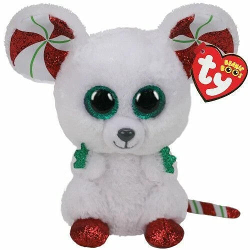 Ty Beanie Boos Chimney the Christmas Mouse 15cm Plush 2021 NEW
