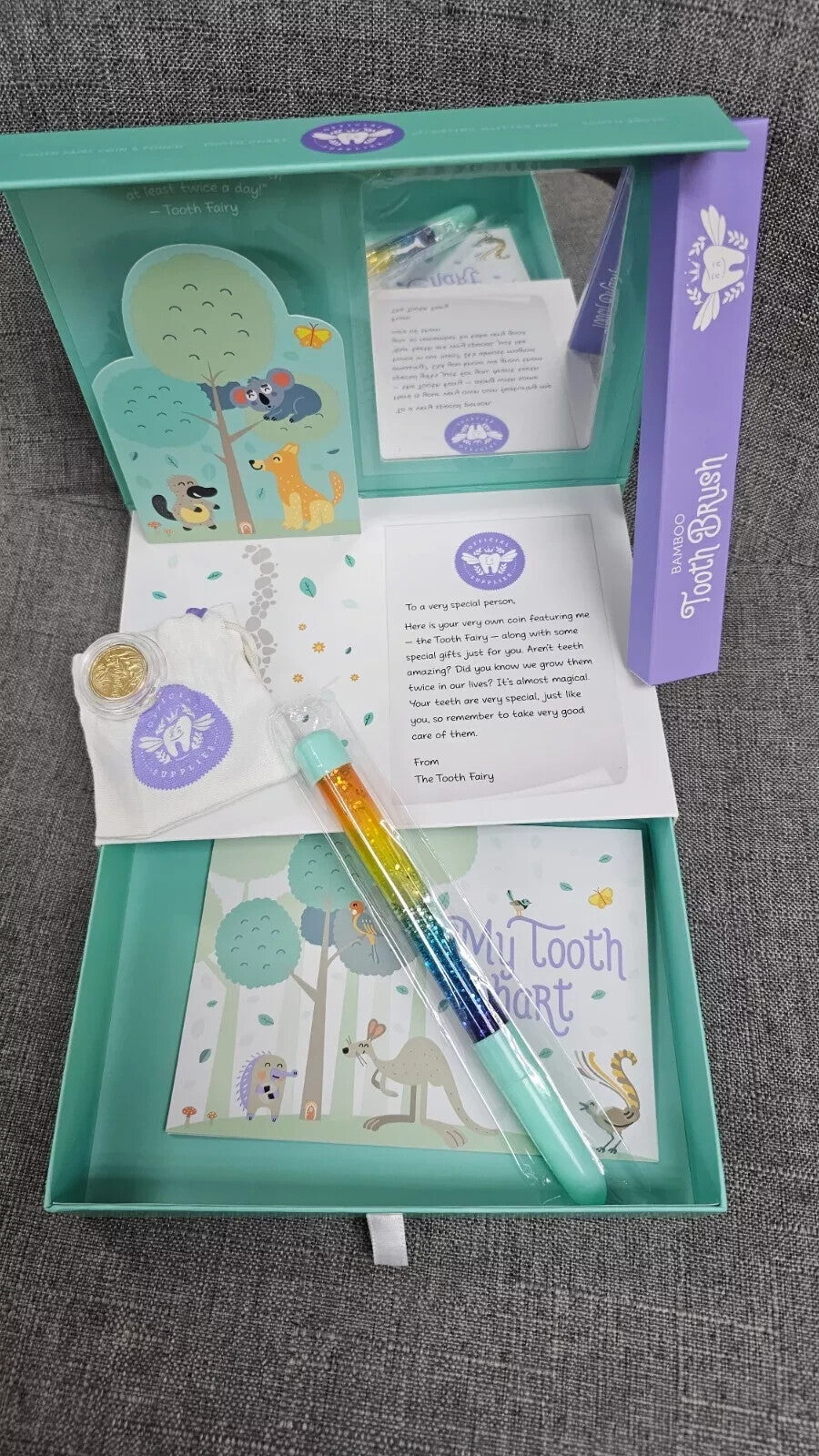 Australia 2023 Tooth Fairy Kit & $2 Uncirculated Tooth Fairy Coin