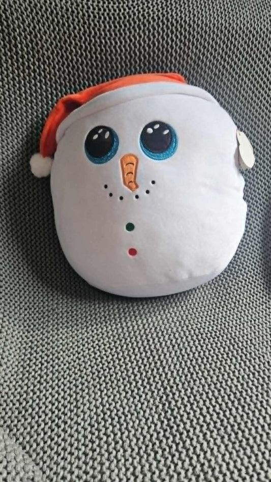 SQUISH A BOO 35cm Flurry the Snowman - NEW
