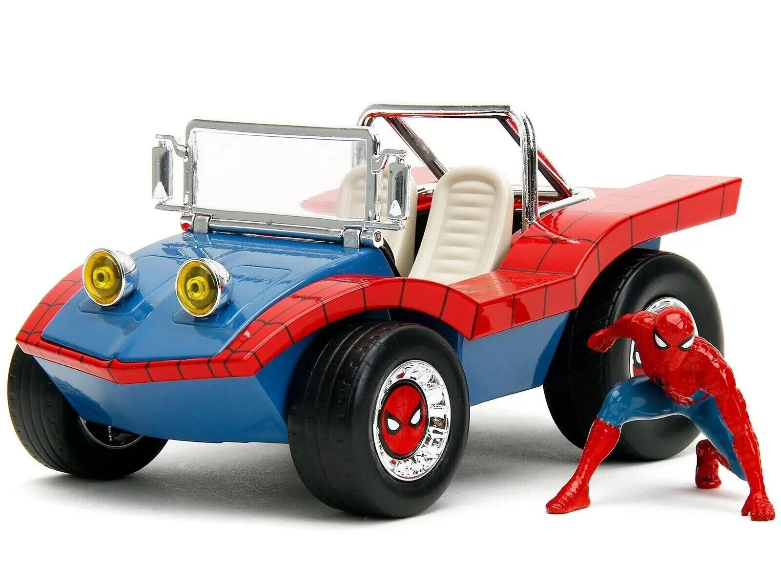 Jada 1:24 Hollywood Rides Spider Man Buggy With Spider Man Model Car
