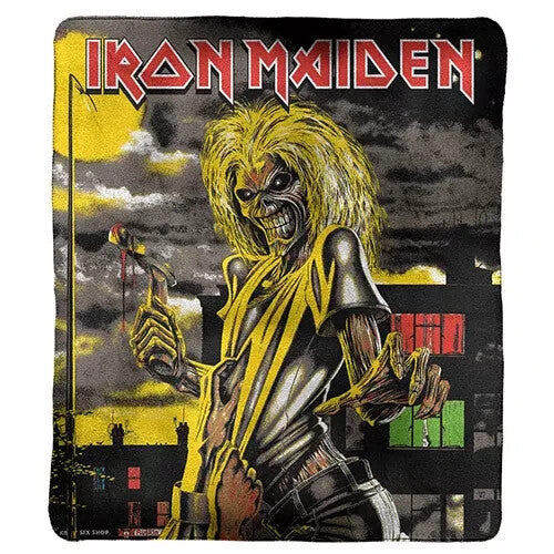 Iron Maiden " The Killers" Polar Fleece Throw Rug