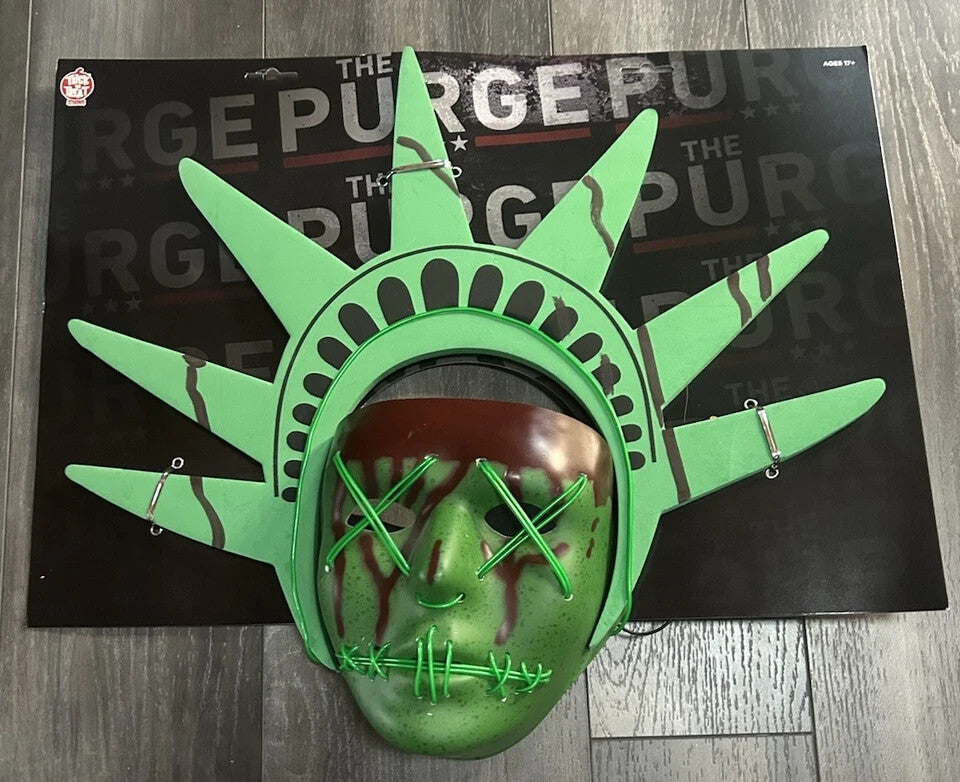 The Purge Election Year Lady Liberty Light Up Mask Trick or Treat Studios