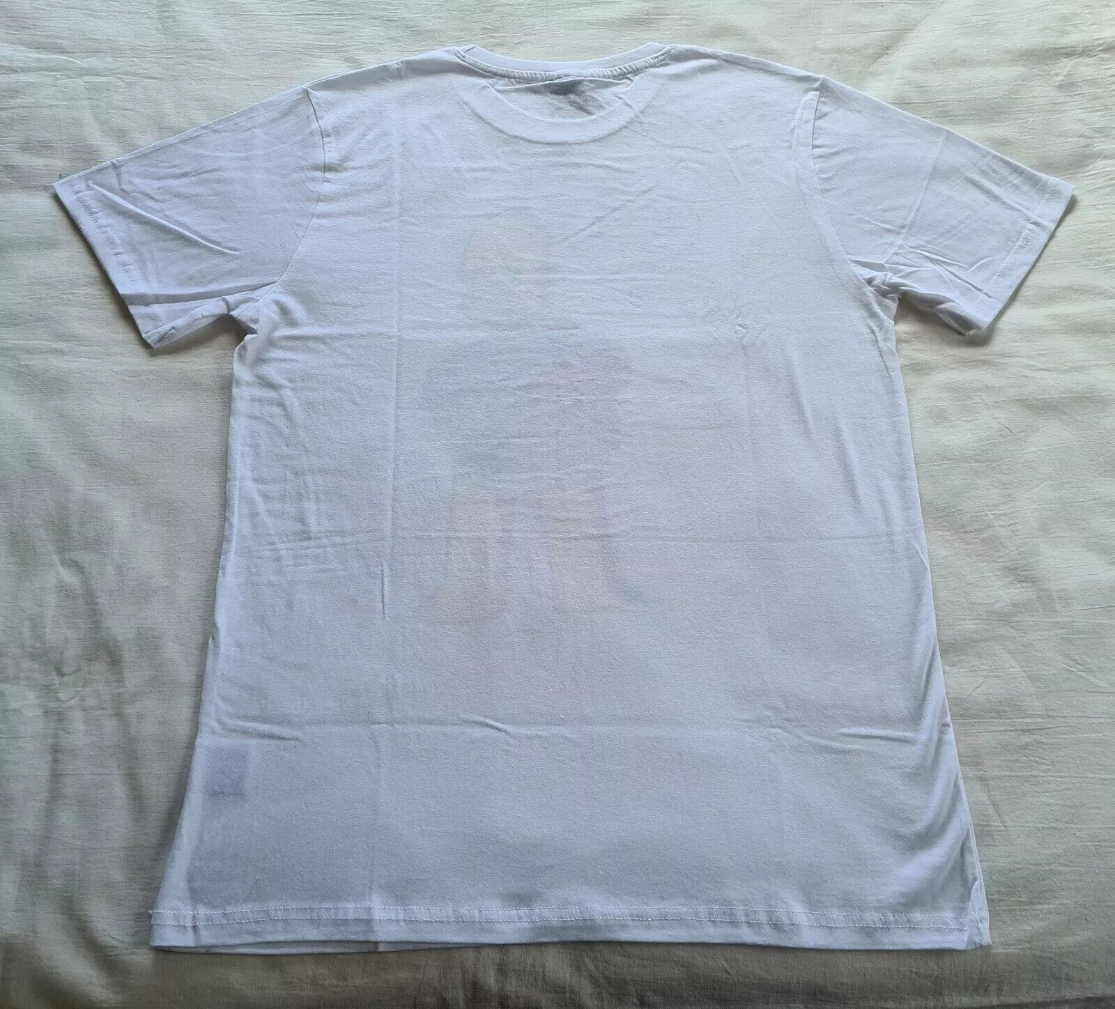 The Simpsons Mr Plow Homer Mens White Printed Short Sleeve T Shirt Size L New