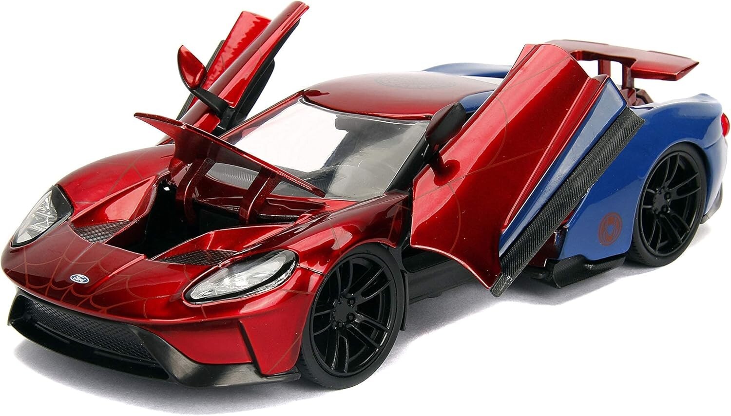 Jada 1/24 Marvel Spider-Man & 2017 Ford GT Hollywood Rides