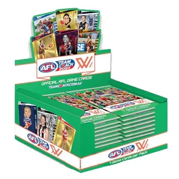 2024 AFLW Team Coach AFL Women's Trading Cards Sealed Box