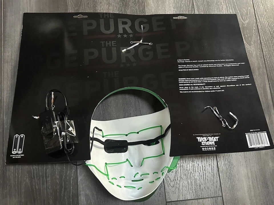The Purge Election Year Lady Liberty Light Up Mask Trick or Treat Studios